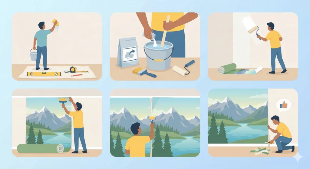 Instrukcja aplikacji fototapety