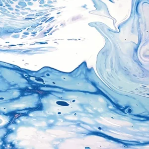 Niebieska Abstrakcja – Fluid Art w Ruchu