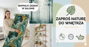 tapety roślinne do salonu